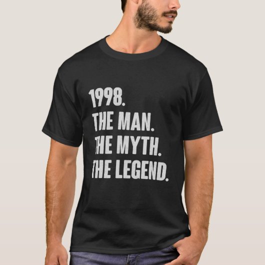 Retro  23rd 1998 geboortedag - cadeau voor 23 jaar t-shirt (Voorkant)