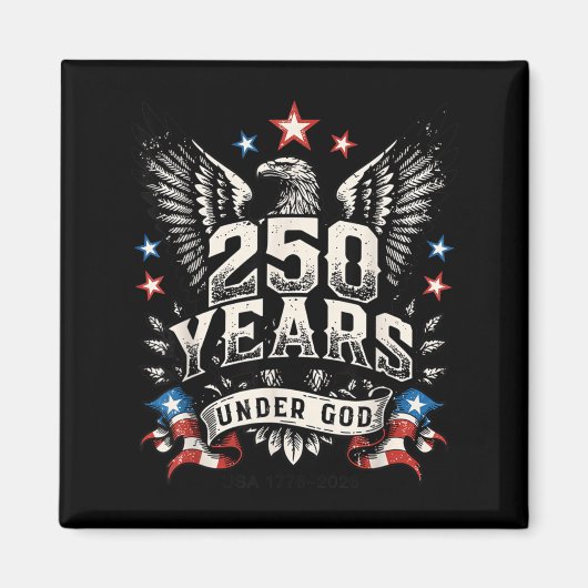 Retro 250 Jaar in God Trust Eagle 1776-2026 - VS Magneet (Voorkant)