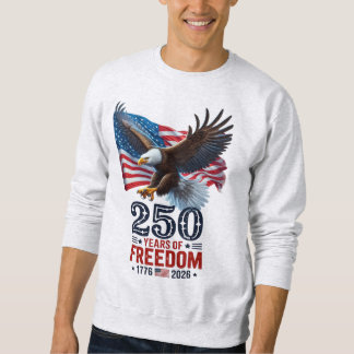Retro 250 Jaar Vrijheid USA Patriottisch 4 Juli Trui