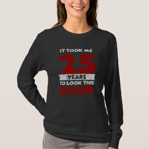 Retro 25 Jaar Oude Grappige 25e Verjaardagscadeau T-shirt