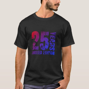 Retro 25 jaar oude jongen cadeau 25 verjaardagscad t-shirt