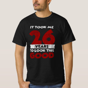 Retro 26 Jaar Oud Grappig 26e Verjaardagscadeau T-shirt