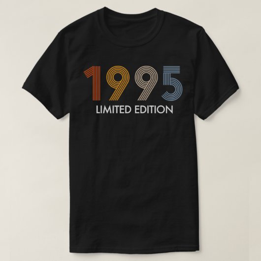 Retro 27 jaar  1995 Limited Edition 27th B T-shirt (Design voorkant)