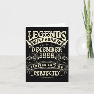 Retro 27e verjaardag voor mannen 27 jaar oud decem kaart