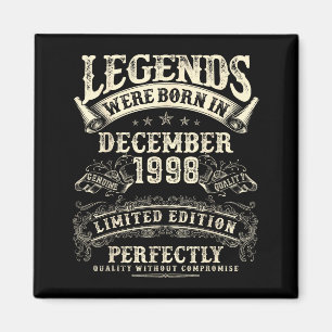 Retro 27e verjaardag voor mannen 27 jaar oud decem magneet