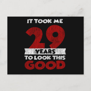 Retro 29 Jaar Oude Grappige 29e Verjaardagscadeau Briefkaart