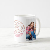 Retro 2 foto's met Quote Moederdag Gift Koffiemok (Voorkant rechts)