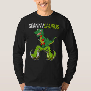 Retro 2 Kinder Grannysaurus dinosaurus T-shirt