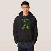 Retro 2 Kinder Ninisaurus dinosaurus Hoodie (Voorkant volledig)