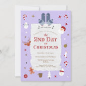 Retro 2e Dag van Kerstmis Vertraagd Kerstfeest Kaart (Voorkant)