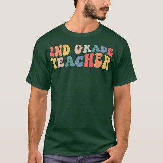 Retro 2e klas leraar Funny Second graad terug naar T-shirt