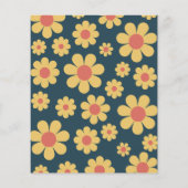 Retro 2e verjaardagsfeestje budget flyer (Achterkant)