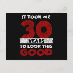 Retro 30 Jaar Oude Grappige 30e Verjaardagscadeau Briefkaart
