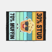 Retro 30 Stud 70 Muffin Shirt Stud Muffin Shirt Va Fleece Deken (Voorkant (Horizontaal))