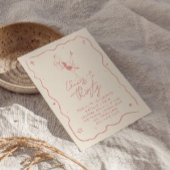 Retro 30e juichen voor 30 roze verjaardagsfeestje kaart