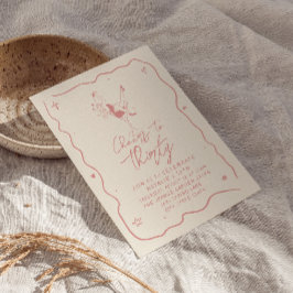 Retro 30e juichen voor 30 roze verjaardagsfeestje kaart