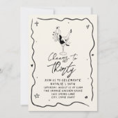 Retro 30e juichen voor dertig foto verjaardagsfees kaart (Voorkant)