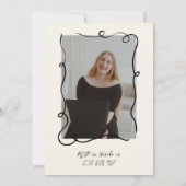 Retro 30e juichen voor dertig foto verjaardagsfees kaart (Achterkant)