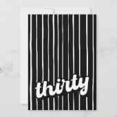 Retro 30e verjaardag uitnodiging | 30 jaar (Achterkant)