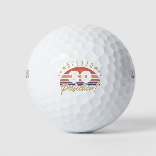 Retro 30th Birthday Humor Golfballen (Voorkant)