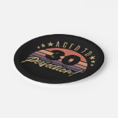 Retro 30th Birthday Humor Papieren Bordje (Gekanteld)