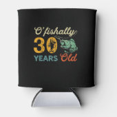 Retro 30th Birthday Vist Gift Turning 30 Bass Blikjeskoeler (Voorkant)