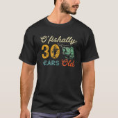 Retro 30th Birthday Vist Gift Turning 30 Bass F T-shirt (Voorkant)