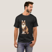 Retro 32-bits spel pixel art Maine Coon kat T-shirt (Voorkant volledig)
