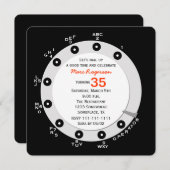 Retro 35e Verjaardagsfeestuitnodiging Rotary Dial Kaart (Voorkant / Achterkant)