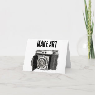 Retro 35mm Film Camera Fotograaf Tekening Kunstena Kaart