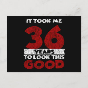Retro 36 Jaar Oude Grappige 36e Verjaardagscadeau Briefkaart