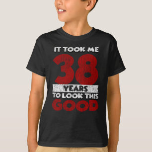 Retro 38 Jaar Oude Grappige 38e Verjaardagscadeau T-shirt