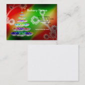 Retro 3,5 x 2 inch (Chubby) Bakkerij/Cupcakes Busi Visitekaartje (Voorkant / Achterkant)
