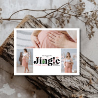 Retro 3 foto Baby zwangerschapsaankondiging