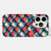 Retro 3D Geometric Cube Phone Case Abstract Color (Achterkant (horizontaal))