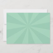 Retro 3d holly jolly kerst txt design kaart (Achterkant)