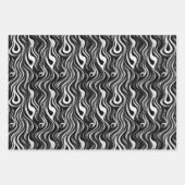 Retro 3D wervelt  patroon Inpakpapier Vel (Voorkant)