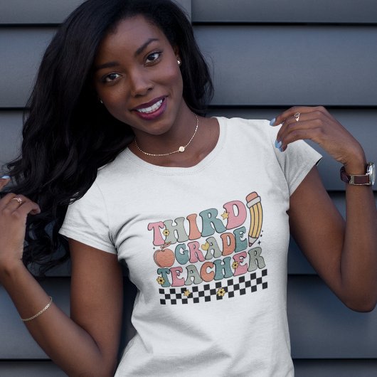 Retro 3e klas leraar shirt | Terug naar school