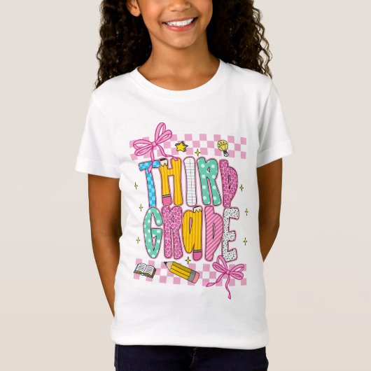 Retro 3e klas t-shirt (Voorkant)