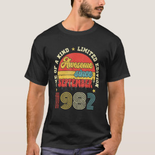 Retro 40e B-dag Geweldige sinds september 1982 40 T-shirt