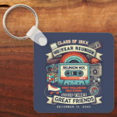 Retro 40e middelbare school klasse reünie souvenir sleutelhanger (Voorkant)