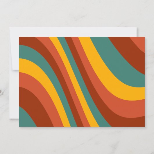 Retro 40e verjaardag uitnodiging (Achterkant)