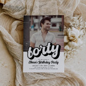 Retro 40e verjaardag uitnodiging | veertigjarig be