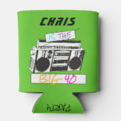 Retro 40th Birthday 1982 Checker Blikjeskoeler (Achterkant)