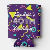 Retro 40th Birthday  1983 Foto Blikjeskoeler (Achterkant)