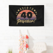 Retro 40th Birthday Humor Spandoek (Insitu)