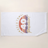 Retro 40th Birthday Humor Strandlaken (Voorkant)