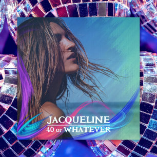 Retro 40th Birthday Kleurrijke 90s Music Album Hoe Kaart