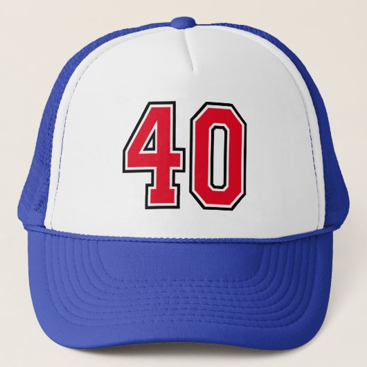 Retro 40th Birthday Party Trucker Hat Pet (Voorkant)