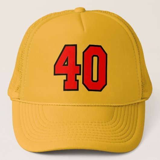 Retro 40th Birthday Party Trucker Hat Pet (Voorkant)
